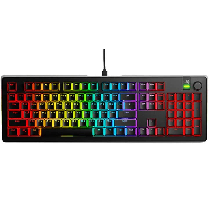 Glorious GMMK 3 100% Prebuilt Wired Mechanical Gaming Keyboard - Black, Arabic - Tashqila Glorious GMMK 3 100% Prebuilt Wired Mechanical Gaming Keyboard - Black, Arabic - Tashqila
